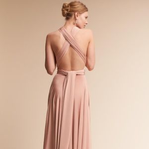 BHLDN Ginger Convertible Dress MATTE Rosewater